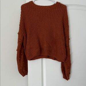 moon & madison Warm Burnt orange  Knit Sweater
